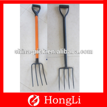 4 prong garden fork hoe with long handle