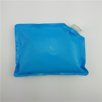 Sac de glace bleu en papier d&#39;aluminium personnalisé sac de glace en plastique