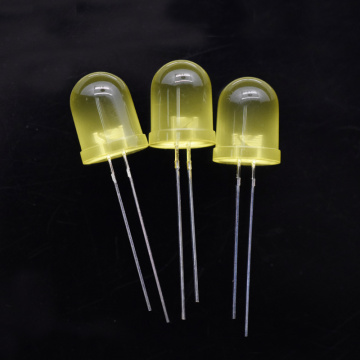 10mm Ultra-high Brightness Yellow LED 60 Degree