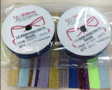 Wholesale Fashion Elastic Ribbons And Glitter Elastic Ribbons For Hair Accessories