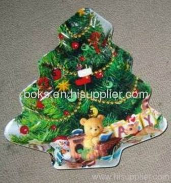 Plastic Christmas Tree Dish Plates?