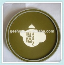 Christmas tableware custom pvc blank glass coaster