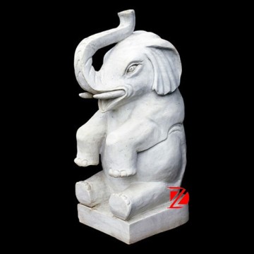 stone sitting elephant statue