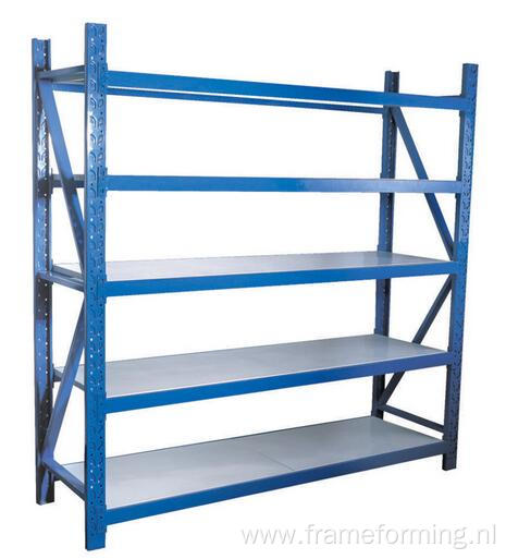 Storage shelf upright pillar roll forming machine