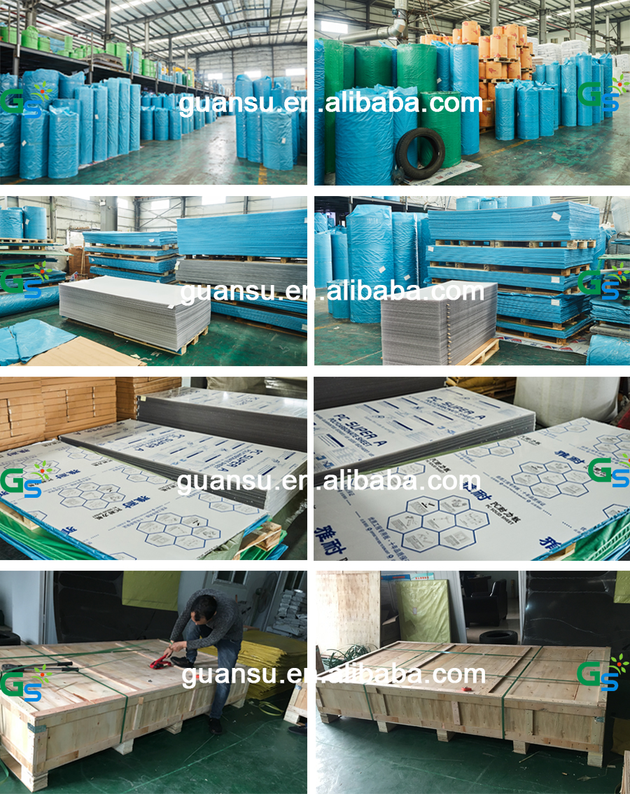 1.22M 1.56M 1.82M 2.1M Flat Panel High Transparency 2.5Mm Pc Solid Sheet Polycarbonate Sheet