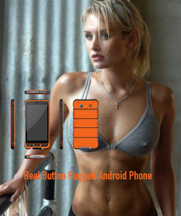Real Button Rugged Android Phone
