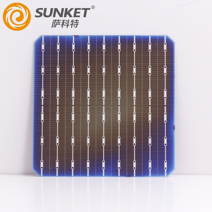 Kecekapan Tinggi Mon Solar Cell 166mm 9BB