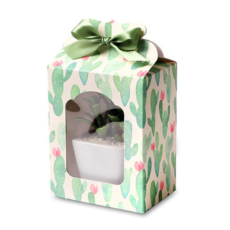 Small Wedding Crown Candy Gift Box With Window