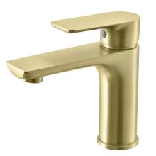 Anti-fingerprint Bathroom Mixers Faucet Brushed Gold Finish