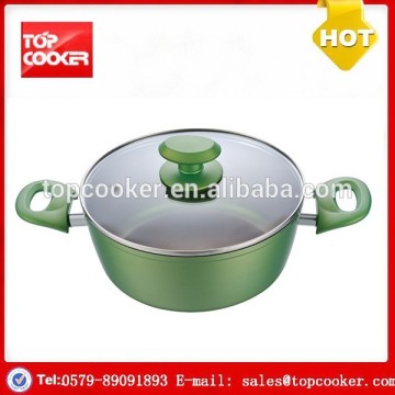Fashion Aluminium Forged Color Nonstick Coated Saucepot
