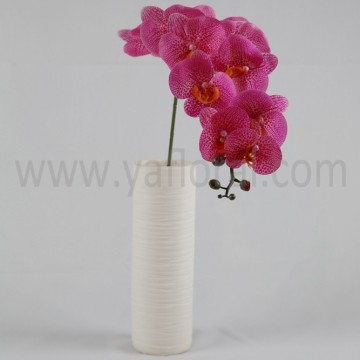 10 flowers artificial latex flowers orchids red green for sale