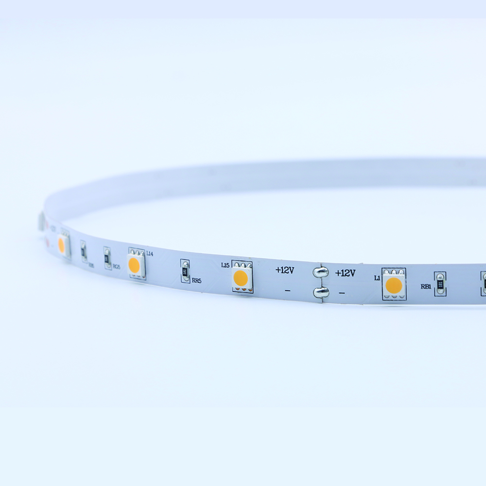 أبيض دافئ 5050 smd 30led / m قطاع الصمام