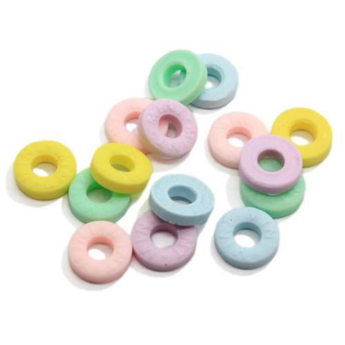 Cute  Resin Fruit Loop  Flat Back Candy Loop Cabochon Kawaii Resin 3D Donut Cabochons Craft DIY