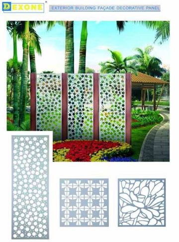 Garden Screen Panels Decorative CNC exterior metal fencing