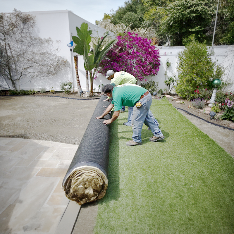 Artificial grass installation