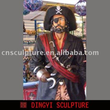 motion picture prop,cartoon Pirate sculpture