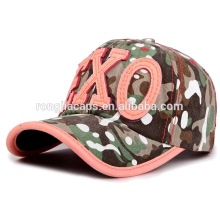 girl patch blinding visor floral printing sport hat