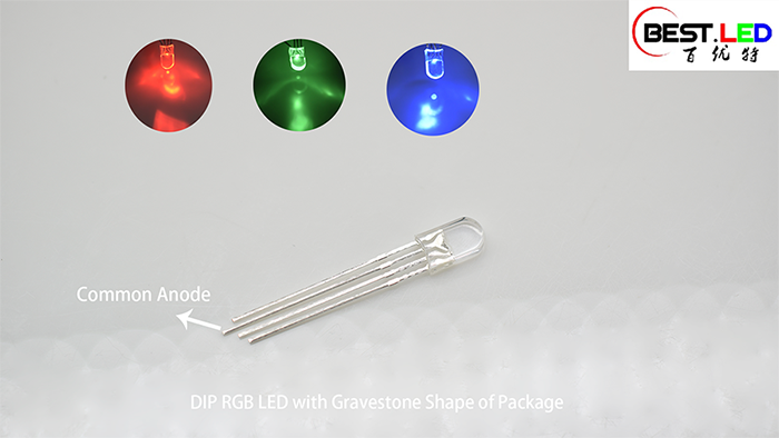 ractangular RGB LED with round top ractangular RGB LED with round top