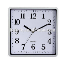 plastic square wall clock with different colors and dials