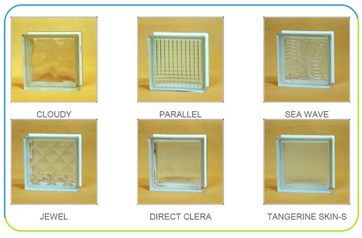 Glass Brick Manufacture clear hollow glass block with 190*190*80 size best prices and quality