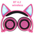 Wired Over Ear Headphones with Cat Ears