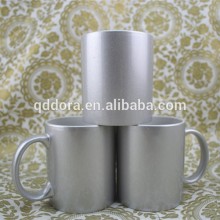 ceramic mug cup, Ceramic mug with gold and silver plating, 11oz mug, coffee and tea cup