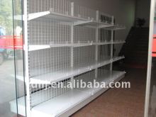 Mesh Back supermarket Gondola Shelving System