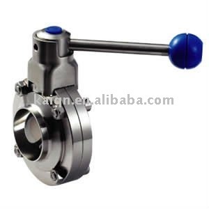 Butt-weld sanitary butterfly valve DIN butterfly valves