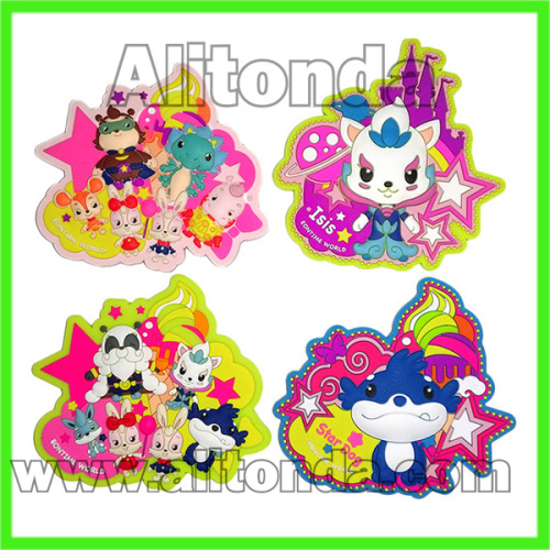 PVC 2d 3d food fruit cartoon animal shape fridge magnets for promotional gifts