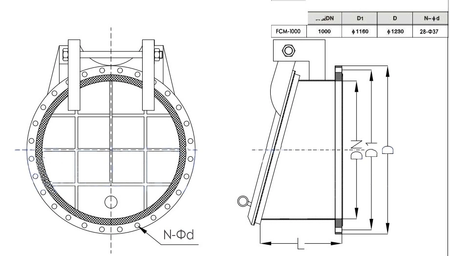Flap Valve Dn600-Dn1200