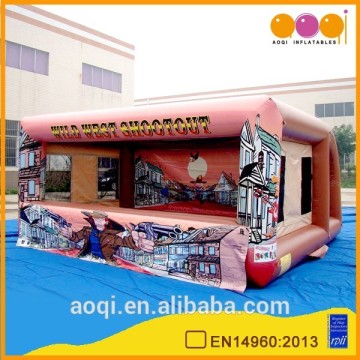 AOQI commercial use inflatable wild west shootout game for sale