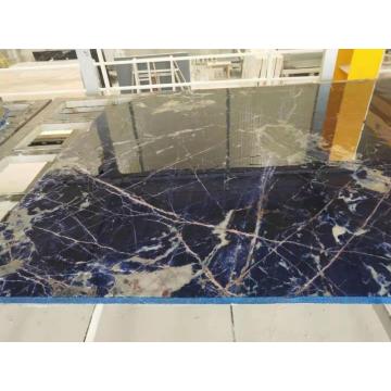 Slab sodalite biru murni besar