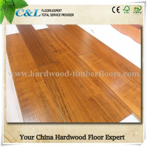 Anticorrosion best quality prefinished Burmese Teak Hardwood Floor