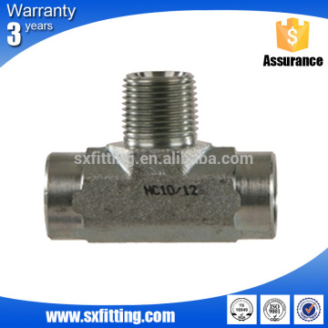 Steel Jic Swivel Nut Tee Pipe Hydraulic Fitting