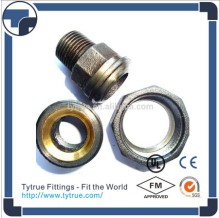 BS143 EN10242 Malleable Iron Conical Union Pipe Fittings