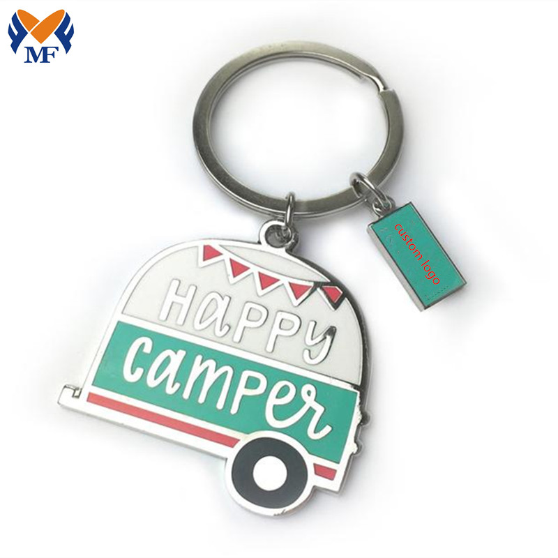 Camper Enamel Keychain