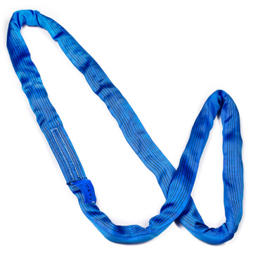 Polyester round sling 8 ton blue