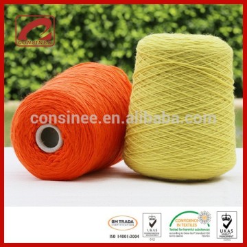 High bulky yarn of wool and mohair super bulky yarn
