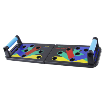 Portable folding multifunctional push up board