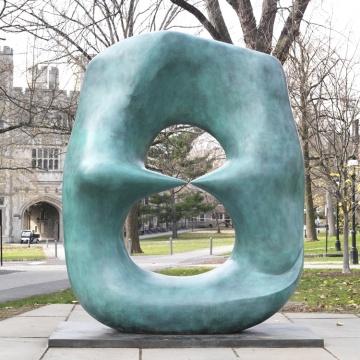 Garden decor metal bronze abstract statue