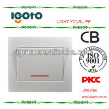 europe style wall switch, BS illuminated wall switch