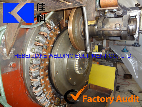 automatic PLC Johnson pipe oil filteration wedge screen mesh welded machines 50-200mm JIAKE manufacturer