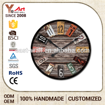 100% Warranty Custom Logo Living Room Wall Clocks Advertising Wall Clock