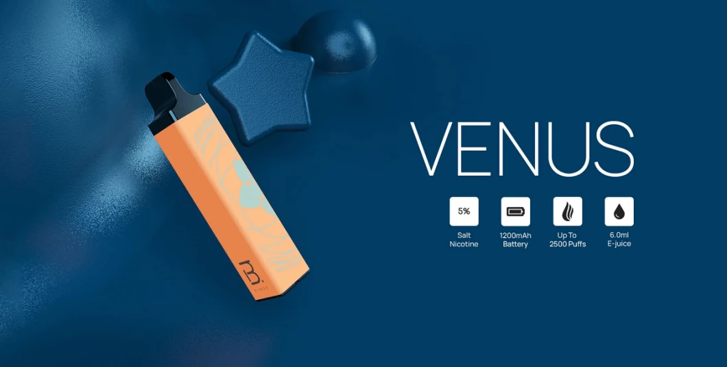 Factory Disposable Vape 0% Nic Vape Pen Bmor Venus 2500 Puff Bar Electronic Cigarette Vaporizer Disposable Vape Amazing Vape Pen Disposable Vape