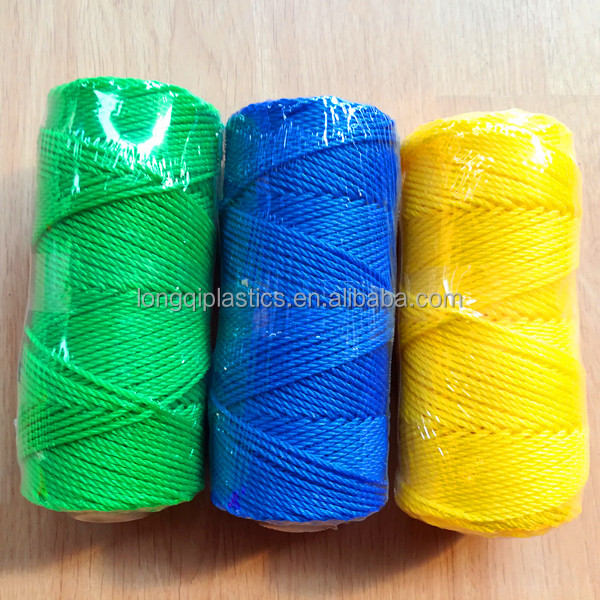 2mm pe nylon braided rope 3mm polyester yarn rope for trellis netting