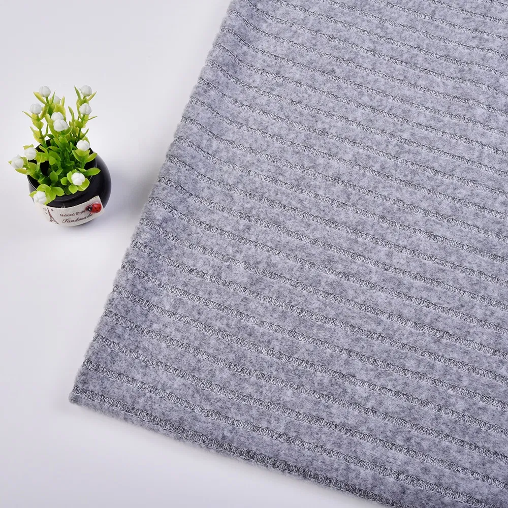 ผ้า Hacci Rib แปรงเนื้อนุ่มสำหรับชุดนอนที่ใส่สบาย