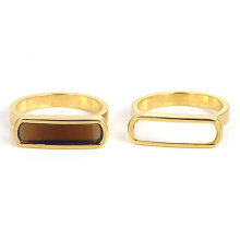 316l stainless steel rings for women charm 18k gold plated rings wedding jewelry