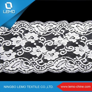 White Popular Nylon Lycra Wedding Dress Lace Fabric