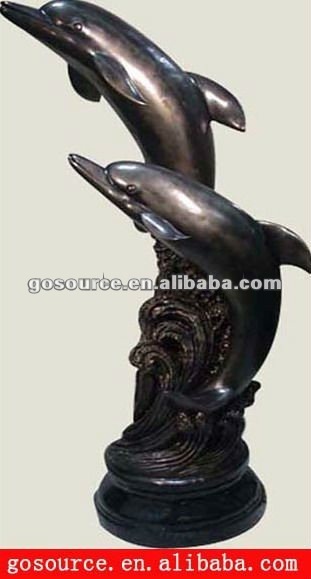 stone dolphin carvings