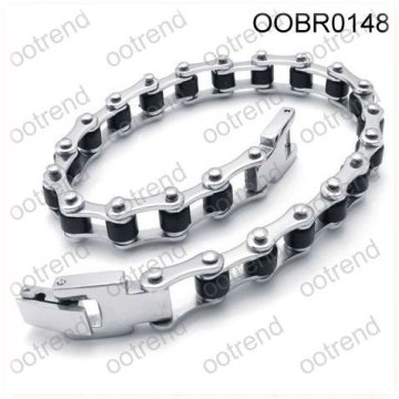 Silver Stainless steel roller chain bracelet ,man bracelet accessory